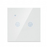 Smart Wifi Switch 2 Gang White Color